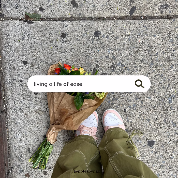 living a life of ease
