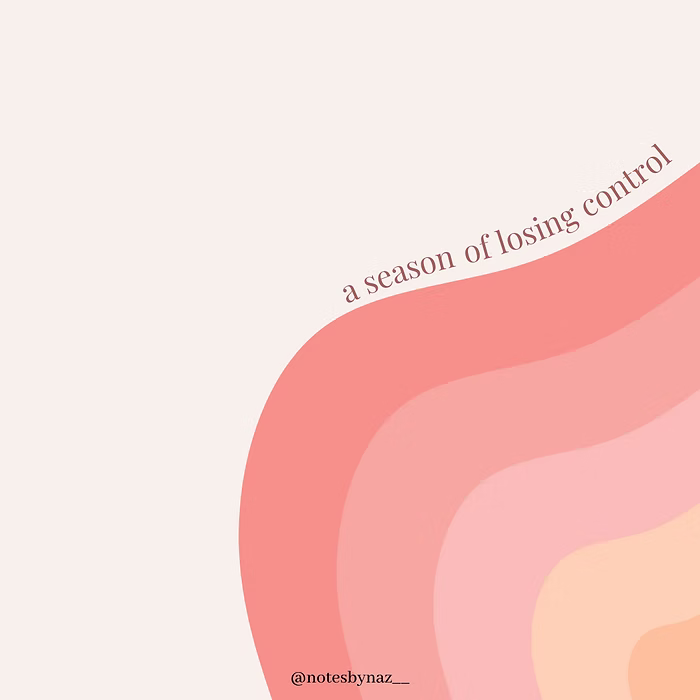 a season of losing control